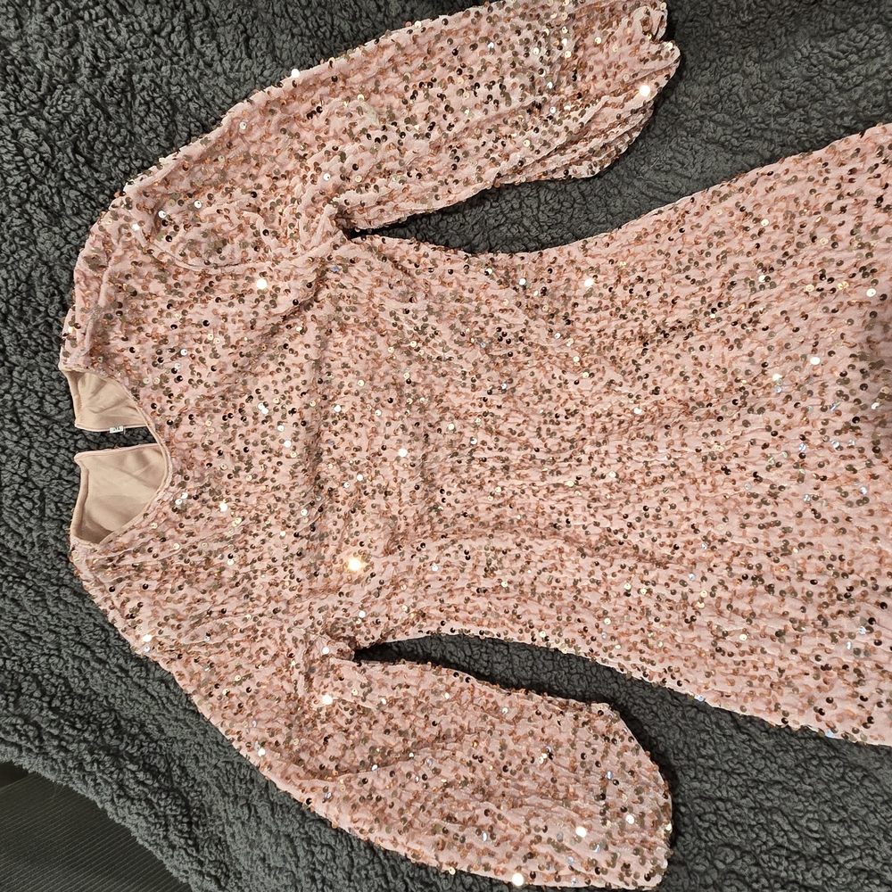 Pink Sequin Dress